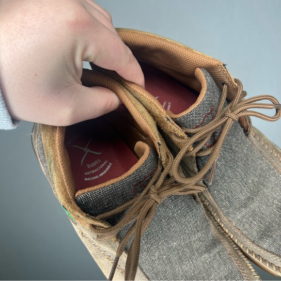 Twisted X |  Men's Brown Casual Shoes 9.5 Leather Moc Driving - Picture 3 of 7